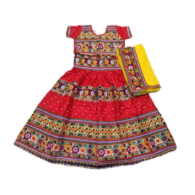 Red Classical dance Dress Set